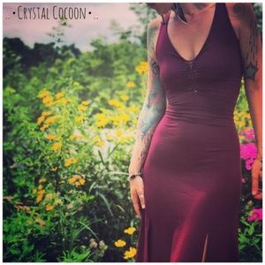 Crystal Cocoon bright red lace up dress